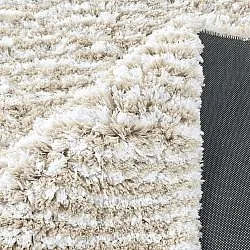 Tapis shaggy - Aden (beige/blanc)