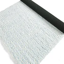 Tapis shaggy - Aden (bleu clair/blanc)