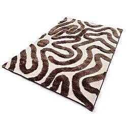 Hochflorteppiche - Akaba (braun/hellrosa)