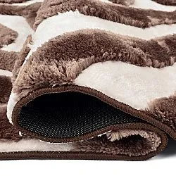 Hochflorteppiche - Akaba (braun/hellrosa)