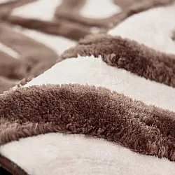 Hochflorteppiche - Akaba (braun/hellrosa)