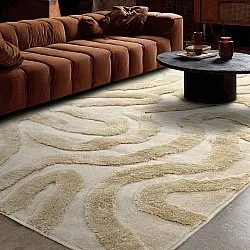 Hochflorteppiche - Akaba (creme/beige)