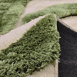 Hochflorteppiche - Akaba (creme/grün)