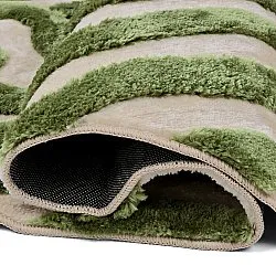 Hochflorteppiche - Akaba (creme/grün)