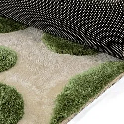 Hochflorteppiche - Akaba (creme/grün)