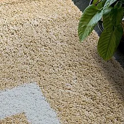 Hochflorteppiche - Alsace (beige/weiß/braun)