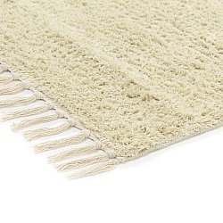 Hochflorteppiche - Amira Natural Cotton Shaggy (beige/lila)