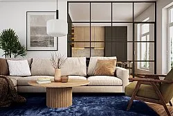 Hochflorteppiche - Aranga Super Soft Fur (dunkelblau)