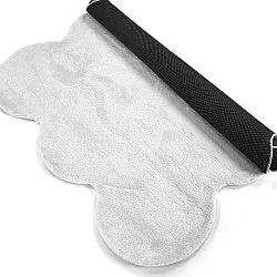 Welligem Hochflorteppich - Aranga Super Soft Fur (weiß)