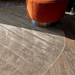 Ovaler Hochflorteppich - Aranga Super Soft Fur (braun)