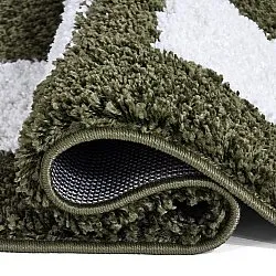 Hochflorteppiche - Asilah (grün/weiß)