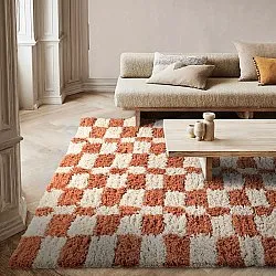 Hochflorteppiche - Atrani Natural Cotton Shaggy (orange)