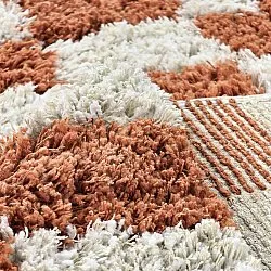 Hochflorteppiche - Atrani Natural Cotton Shaggy (orange)