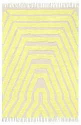 Tapis à poils longs - Callista Natural Cotton Shaggy (jaune)