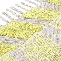 Tapis à poils longs - Callista Natural Cotton Shaggy (jaune)