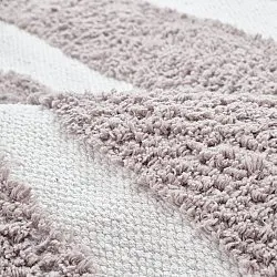 Rund Teppich - Callista Natural Cotton Shaggy (taupe)