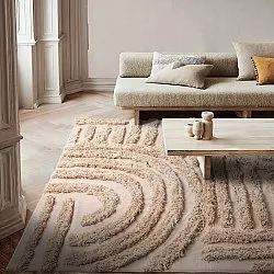 Hochflorteppiche - Cazorla Natural Cotton Shaggy (beige)