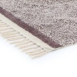 Tapis à poils longs - Celina Natural Cotton Shaggy (beige/marron)