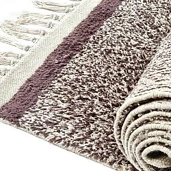 Tapis à poils longs - Celina Natural Cotton Shaggy (beige/marron)