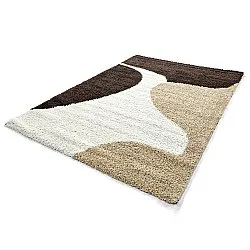 Hochflorteppiche - Chiniot (braun/beige/weiß)