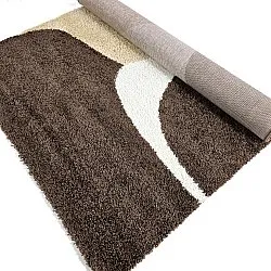 Hochflorteppiche - Chiniot (braun/beige/weiß)