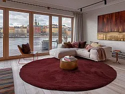 Runde Teppiche - Cloud Super Soft (rot)