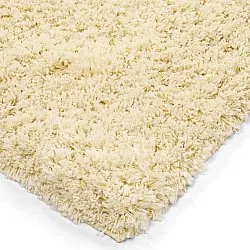 Tapis shaggy - Combarro Solid Cotton Shaggy (jaune clair)
