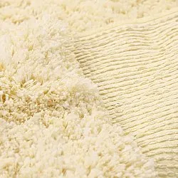 Tapis shaggy - Combarro Solid Cotton Shaggy (jaune clair)