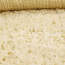 Tapis shaggy - Combarro Solid Cotton Shaggy (jaune clair)