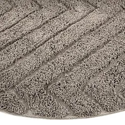 Runde Teppiche - Conara Natural Cotton Shaggy (taupe)