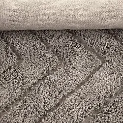 Runde Teppiche - Conara Natural Cotton Shaggy (taupe)