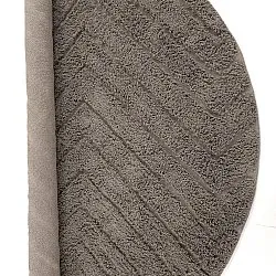 Runde Teppiche - Conara Natural Cotton Shaggy (taupe)