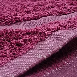 Tapis à poils longs - Cyrus Natural Cotton Shaggy (rouge)