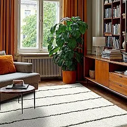 Hochflorteppiche - Eze (weiß/grün)