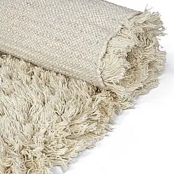 Hochflorteppiche - Fassale Hand Woven Wool Shaggy (creme)