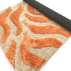 Hochflorteppiche - Fergana (creme/orange)