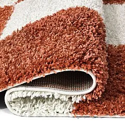 Hochflorteppiche - Gordes (orange/weiß)