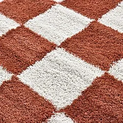 Hochflorteppiche - Gordes (orange/weiß)