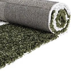 Tapis à poils longs - Gordes (vert/blanc)