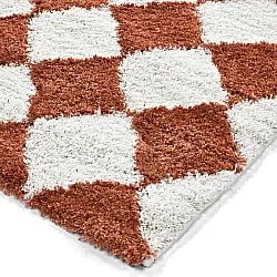 Hochflorteppiche - Albi (weiß/orange)