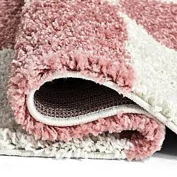 Hochflorteppiche - Gordes (rosa/weiß)