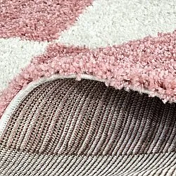 Hochflorteppiche - Gordes (rosa/weiß)