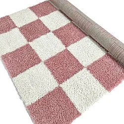 Hochflorteppiche - Gordes (rosa/weiß)