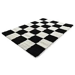 Hochflorteppiche - Gordes (schwarz/weiß)