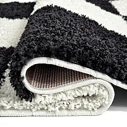 Hochflorteppiche - Gordes (schwarz/weiß)