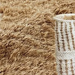 Hochflorteppiche - Kiberg Hand Woven Wool Shaggy (beige)
