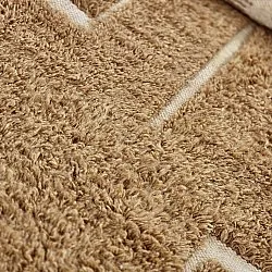 Hochflorteppiche - Kiberg Hand Woven Wool Shaggy (beige)