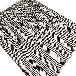 Wollteppich - Larkana (braun/weiß)