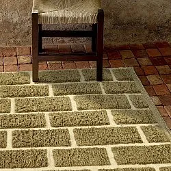 Hochflorteppiche - Leknes Hand Woven Wool Shaggy (grün)