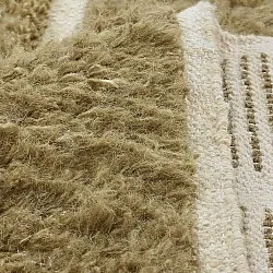 Hochflorteppiche - Leknes Hand Woven Wool Shaggy (grün)